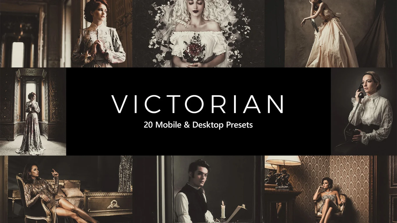 20 Victorian Lightroom Presets & LUTs