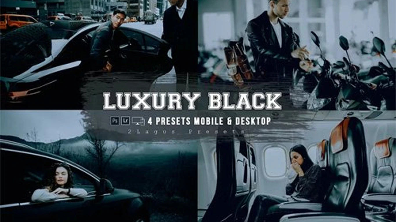 Black Luxury Mobile Desktop Lightroom Presets Image 1