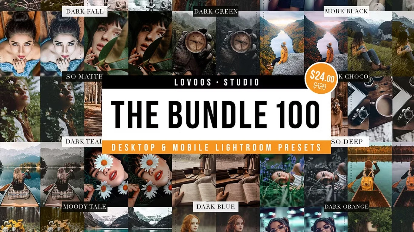 CreativeMarket The Bundle 100 Lightroom Presets