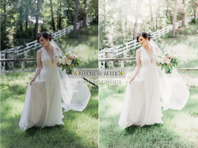 Light and Airy Wedding Him & Her Fine Art Lightroom Presets