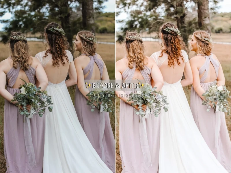 Light and Airy Wedding Him & Her Fine Art Lightroom Presets