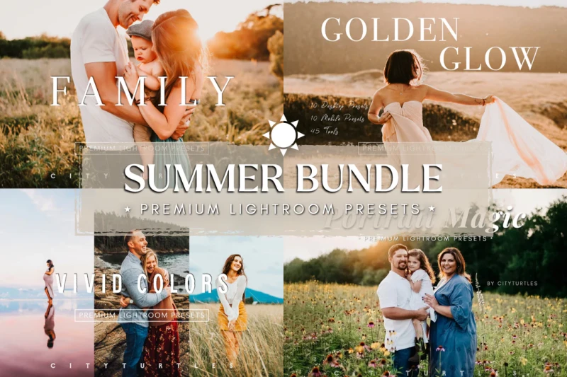 City Turtles Presets Summer Bundle Lightroom Presets